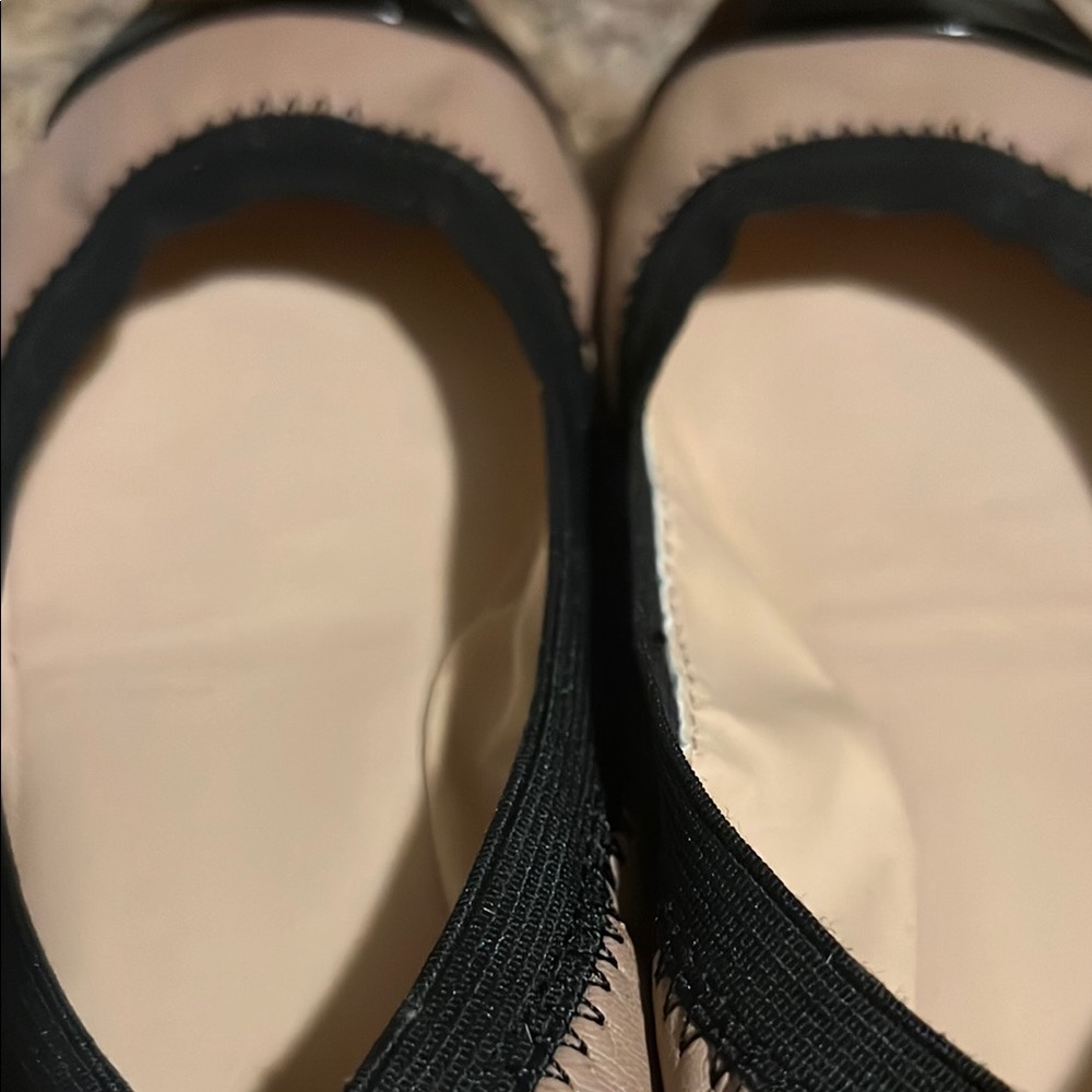 New Cole Haan Deltona ballet flats sz 7B Patent leather cap toe Cole Haan emblem - Picture 4 of 10